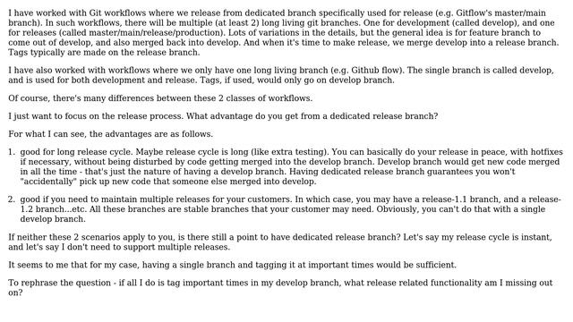 Software Engineering: Git workflow - when exactly do you need dedicated branch for release смотреть онлайн