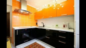 Интерьер кухни в ОРАНЖЕВОМ ЦВЕТЕ. Оранжевые кухни. Интересные идеи