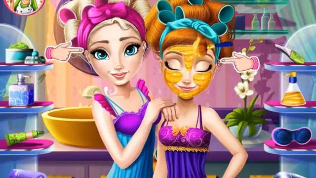 Мультик игра Холодное сердце: Реальный макияж Эльзы и Анны (Frozen College Real Makeover) смотреть онлайн