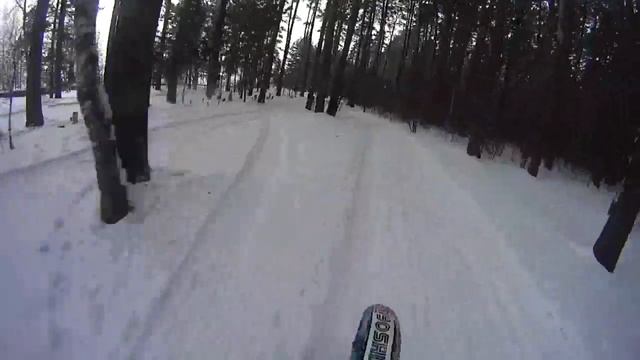 Зимнее Эндуро по Обскому водохранилищю и лесу. DR250R и XR400 смотреть онлайн