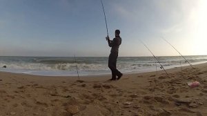 Ловля камбалы и бычка с берега.Черное море/ fishing flounder and goby from the shore