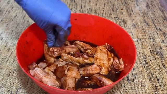 Крылья в медовой глазури!!! Ум отъешь как вкусно???лучший маринад для крыльев!!!!