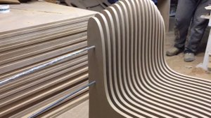 Сборка параметрического дивана (параметрическая скамья) Выпуск №1 Assembling a parametric sofa.