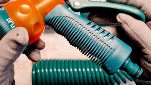 Ороситель 7 режимный со спиральным шлангом, 15 м., FLO, 89351