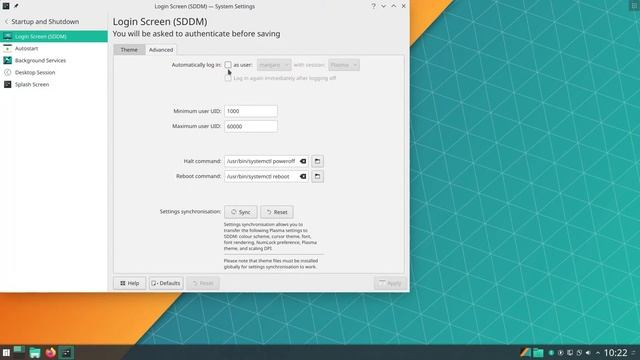 Manjaro KDE Plasma - auto login смотреть онлайн
