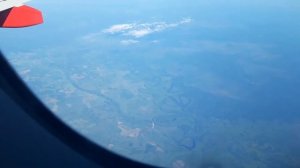река Тура. ближе к городу Туринск. вид из самолета.