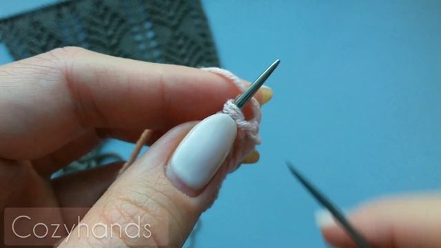 Аккуратный узор с рельефными ромбами / Ажурный узор спицами