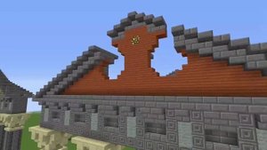 Minecraft. Золотое сечение. Фронтон.