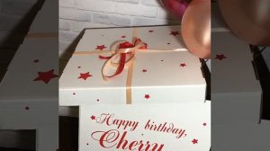 Коробка с воздушными шарами на день рождения 🎈 🎈 🎈 🎈