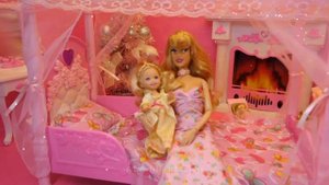 Unboxing Barbie Bed and Bedroom Play Set (Great For Aurora Barbie Doll)