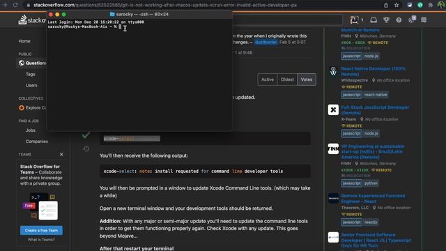 xcrun: error: invalid active developer path (/Library/Developer/CommandLineTools) Mac Update Error смотреть онлайн