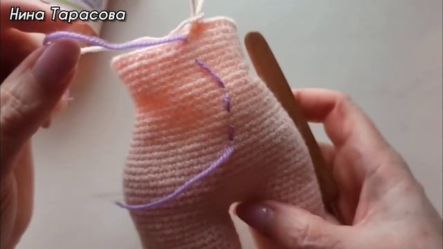 Кукла Уля крючком. Часть 3. Туловище смотреть онлайн