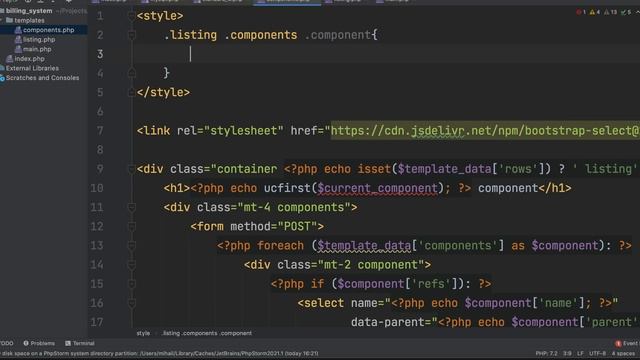 Build  custom CMS with PHP and MySQL | How to implement Search logic for Bootstrap data table