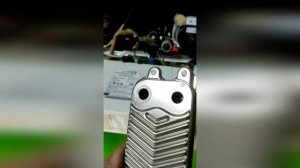 Промывка теплообменника второго контура газового котла Protherm Пантера средством GTphos