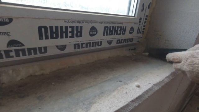 Установка подоконника на пластиковые окна. Своими руками