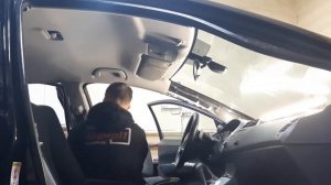 Honda Civic 5D. Шумоизоляция крыши премиум материалами. Как снять обшивку крыши.