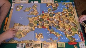 115 Колонизаторы. Европа 1/2 часть играем в настольную игру