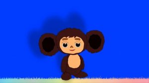 футаж. трогательное поздравление с Д Р от чебурашки ))