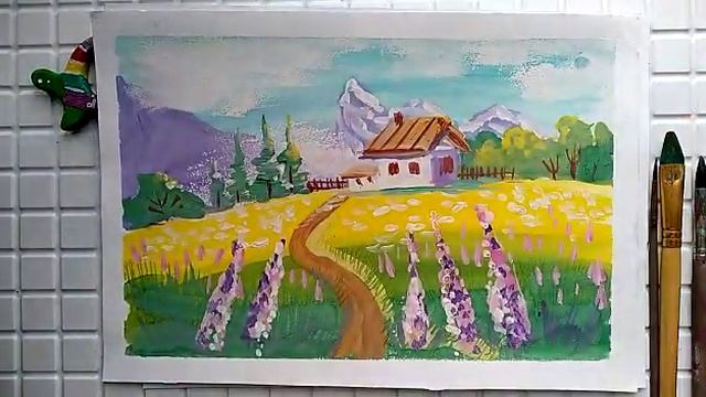 Учимся рисовать море// Платные видео уроки