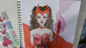 Speedpaint. Marvel. Scarlet Witch (Алая Ведьма).