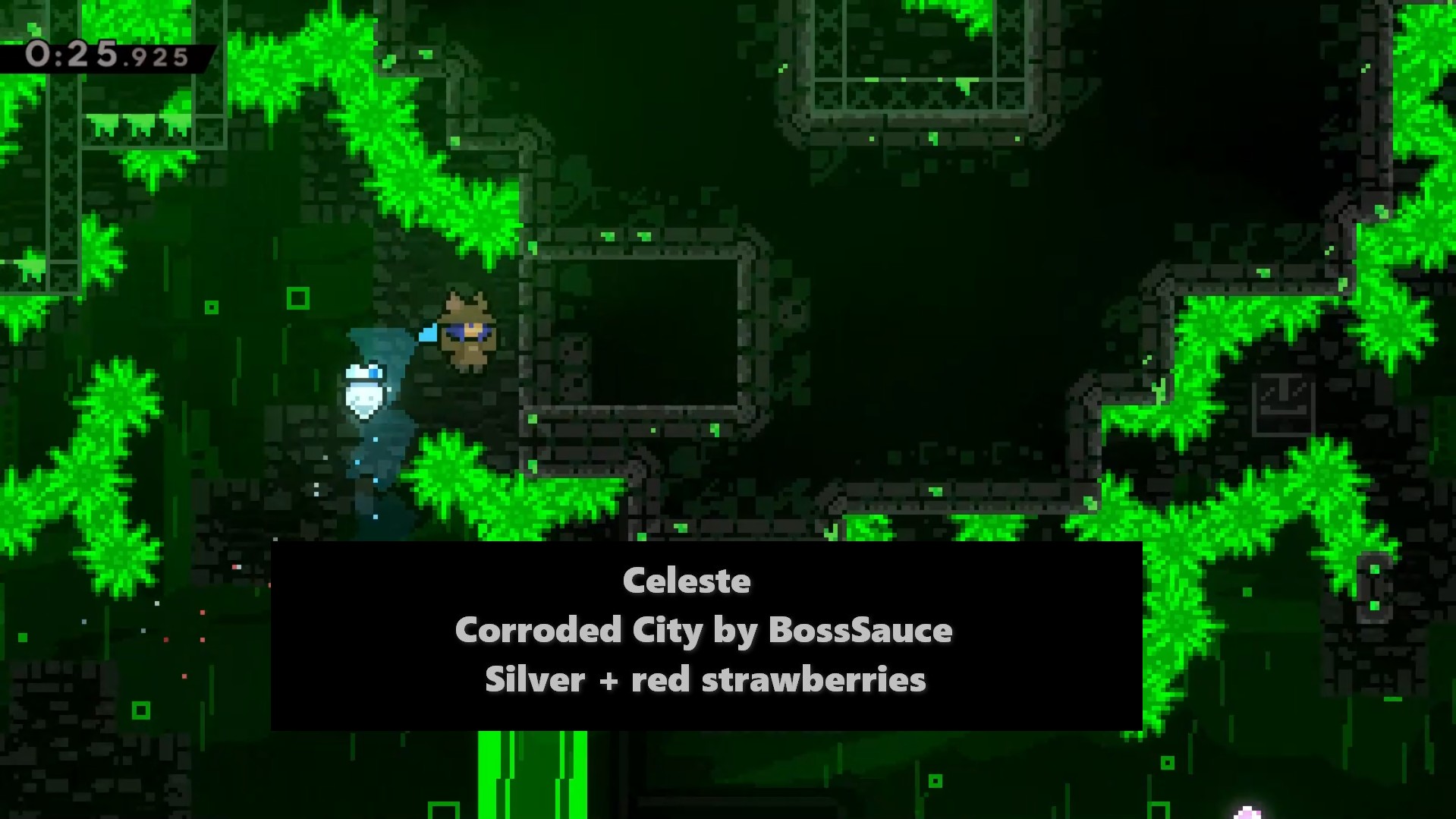 Celeste: Corroded City by BossSauce Silver + red strawberries.