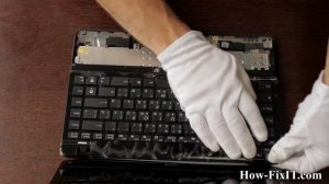 How to replace keyboard on Asus Eee PC 1215 laptop