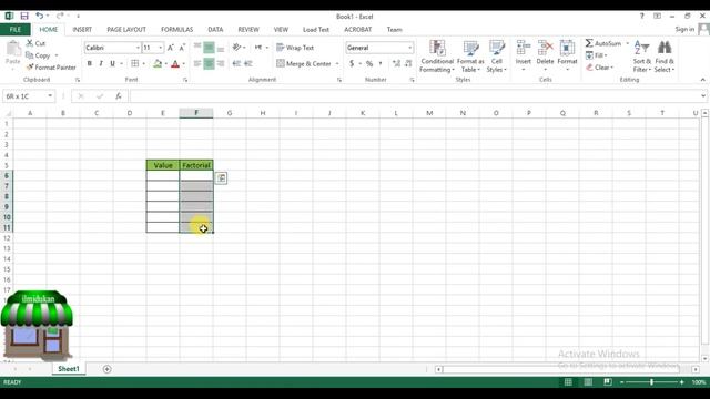 EXCEL FUNCTION Factorial (Factorial ) смотреть онлайн