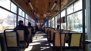 Поездка на трамвае 71-608КМ 1221 на 18 маршруте. Нижний Новгород 2023.