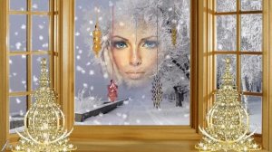 Футаж снежная королева