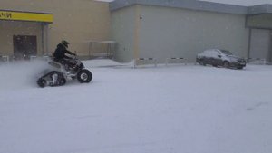 Yamaha Raptor 700 на кусиницах