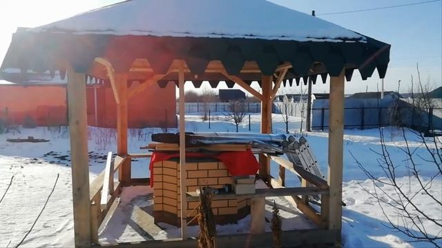 Мягкие окна в беседку  Зимний монтаж смотреть онлайн