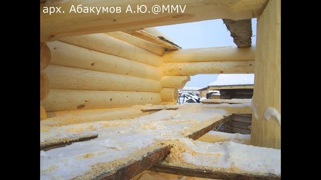 Технология рубки деревянного дома из кругляка с интересными узлами смотреть онлайн