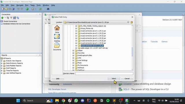 Installing and Connecting to a MySQL Database