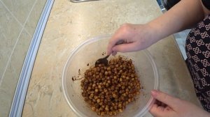 Шоколадная хрустяшка на перекус для диабетика. Попкорн из нута