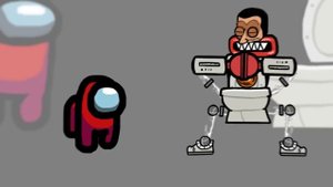Mini Crewmate Kills Skibidi Toilet but WUBBOX Characters | Among Us