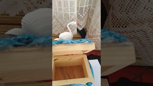 Поделки из ракушек лебедь в море шкатулка смотреть онлайн