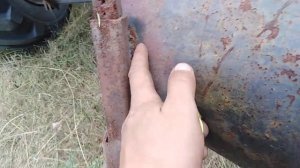 Самодельный плуг из газового баллона
