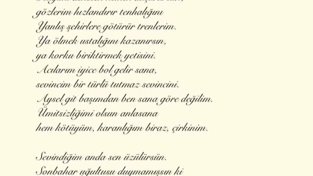 Aysel git basimdan - Attila İlhan смотреть онлайн