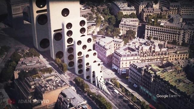 Domino Effect - The Largest Domino Simulation V20 On A Real Footage