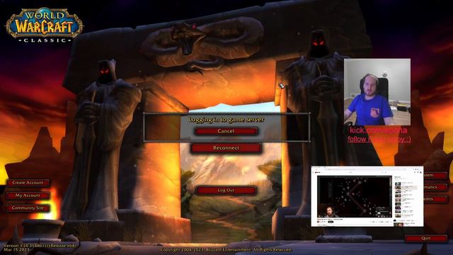 WoW Classic Hardcore Server DDOS Almost Death GOATED HEALTH POT on kick.com/epona on 4-12-2023 смотреть онлайн