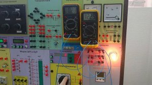 Измерение мощности в цепи с активной и реактивной нагрузкой