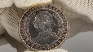 Дания 2 кроны, 1906 года. Смерть Кристиана IX и вступление на престол Фредерика VIII.