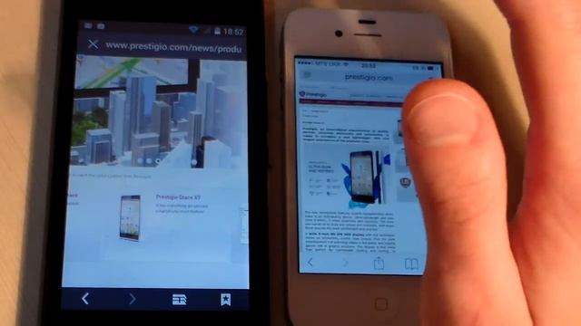 Сравнение Prestigio Wize A3 vs iPhone 4S смотреть онлайн