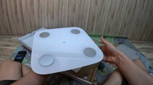 Весы напольные Xiaomi Mi Body Composition Scale 2. Распаковка.