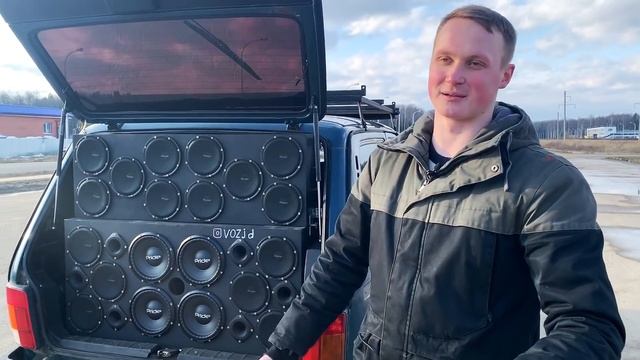 ГРОМКИЙ ТЫЛ за 200'000₽ в НИВЕ 4х4. Страшный звук в багажнике. История постройки проекта. смотреть онлайн