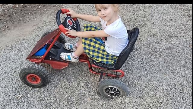 Мотор гироскутера в педальный картинг! смотреть онлайн