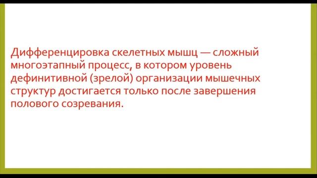Строение мышечного волокна. Митохондрии, сателлитовые клетки. Лекция № 2. Тренеру и спортсмену.