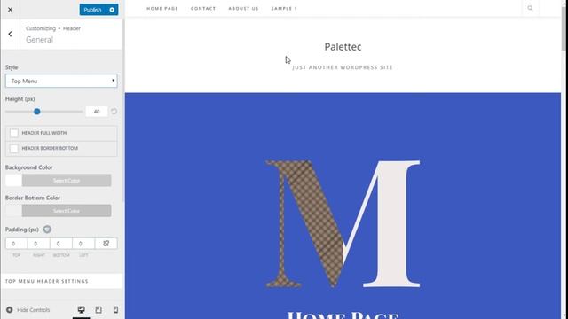 Configure Your Wordpress Header
