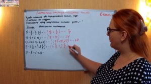 Сложение отрицательных чисел МАТЕМАТИКА 6 класс