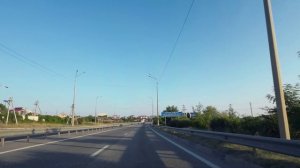 Утренняя дорога из Балаклавы на Фиолент, Севастополь, Крым.